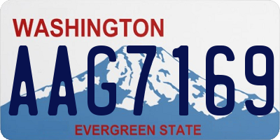 WA license plate AAG7169
