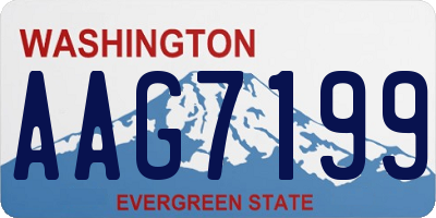 WA license plate AAG7199