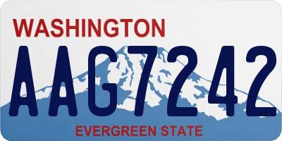 WA license plate AAG7242