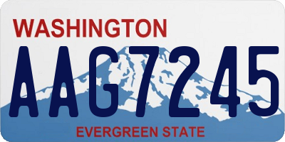 WA license plate AAG7245
