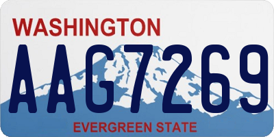 WA license plate AAG7269