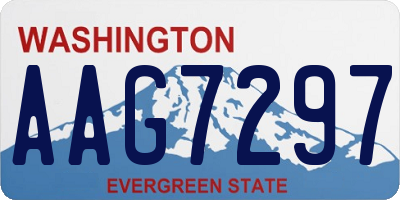 WA license plate AAG7297