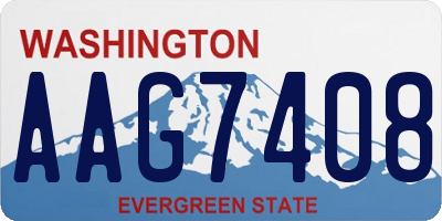 WA license plate AAG7408