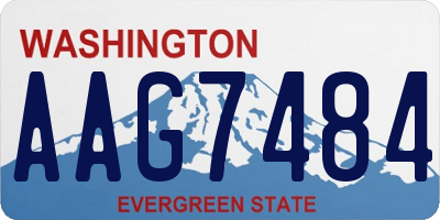WA license plate AAG7484