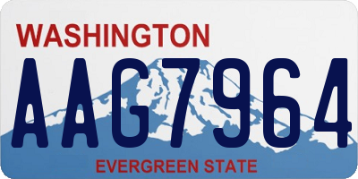 WA license plate AAG7964