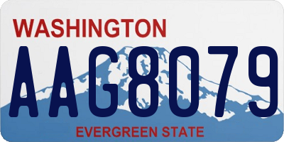 WA license plate AAG8079