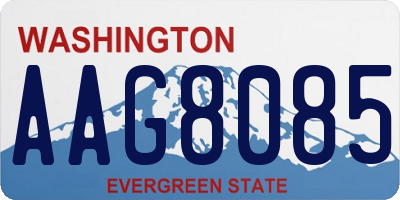 WA license plate AAG8085