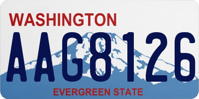 WA license plate AAG8126