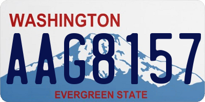 WA license plate AAG8157
