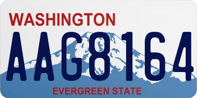 WA license plate AAG8164