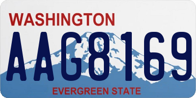 WA license plate AAG8169