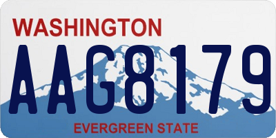 WA license plate AAG8179