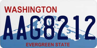 WA license plate AAG8212