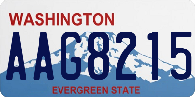 WA license plate AAG8215