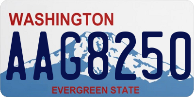 WA license plate AAG8250