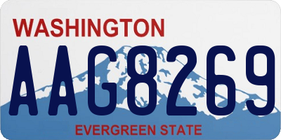 WA license plate AAG8269