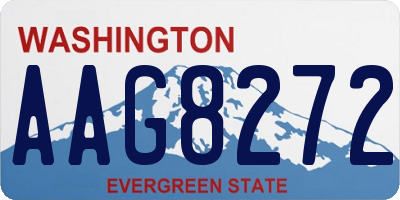 WA license plate AAG8272
