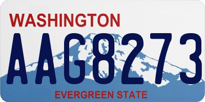 WA license plate AAG8273
