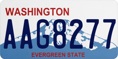 WA license plate AAG8277