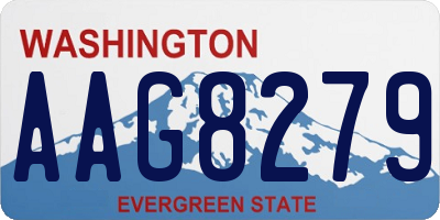 WA license plate AAG8279