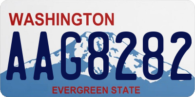WA license plate AAG8282