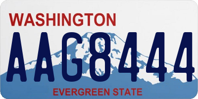 WA license plate AAG8444