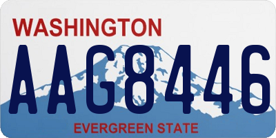 WA license plate AAG8446