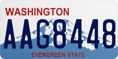 WA license plate AAG8448