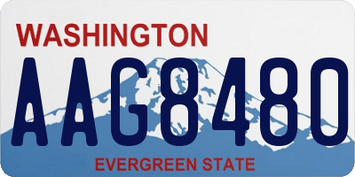 WA license plate AAG8480