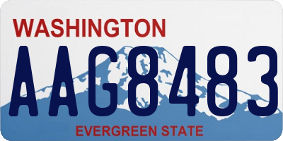 WA license plate AAG8483