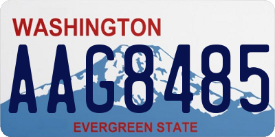 WA license plate AAG8485