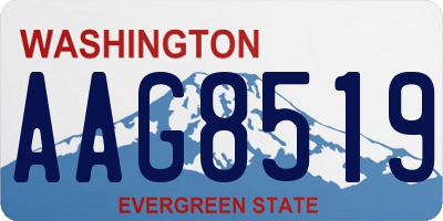 WA license plate AAG8519