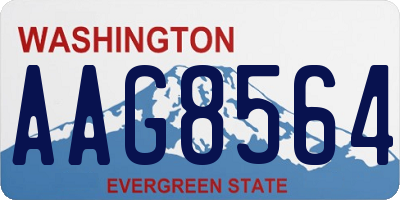 WA license plate AAG8564