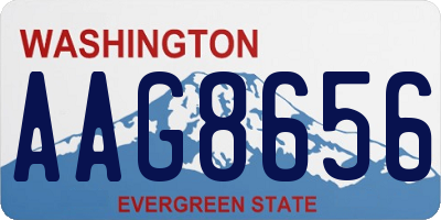 WA license plate AAG8656