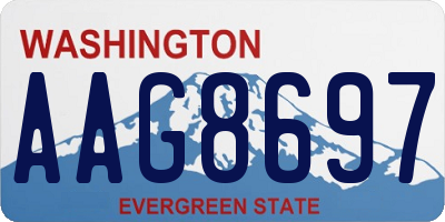 WA license plate AAG8697