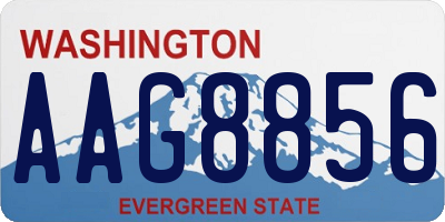 WA license plate AAG8856