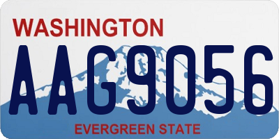 WA license plate AAG9056