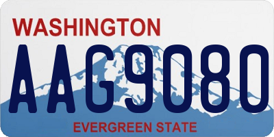 WA license plate AAG9080
