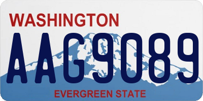 WA license plate AAG9089