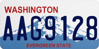 WA license plate AAG9128