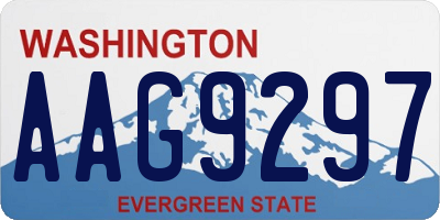 WA license plate AAG9297