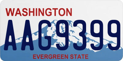 WA license plate AAG9399