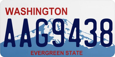 WA license plate AAG9438