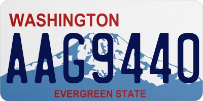 WA license plate AAG9440