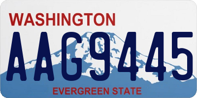 WA license plate AAG9445
