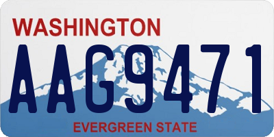 WA license plate AAG9471