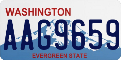 WA license plate AAG9659