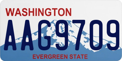 WA license plate AAG9709