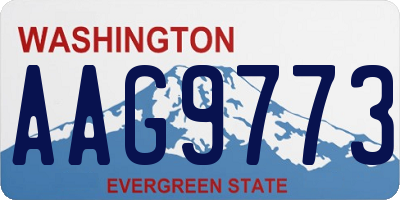 WA license plate AAG9773