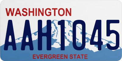 WA license plate AAH1045